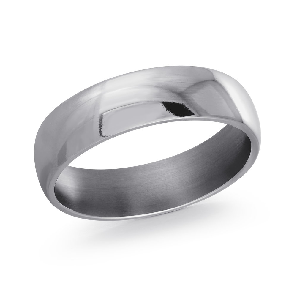 Grey Tantalum Men's Ring Size 6mm (TANT-006-6)
