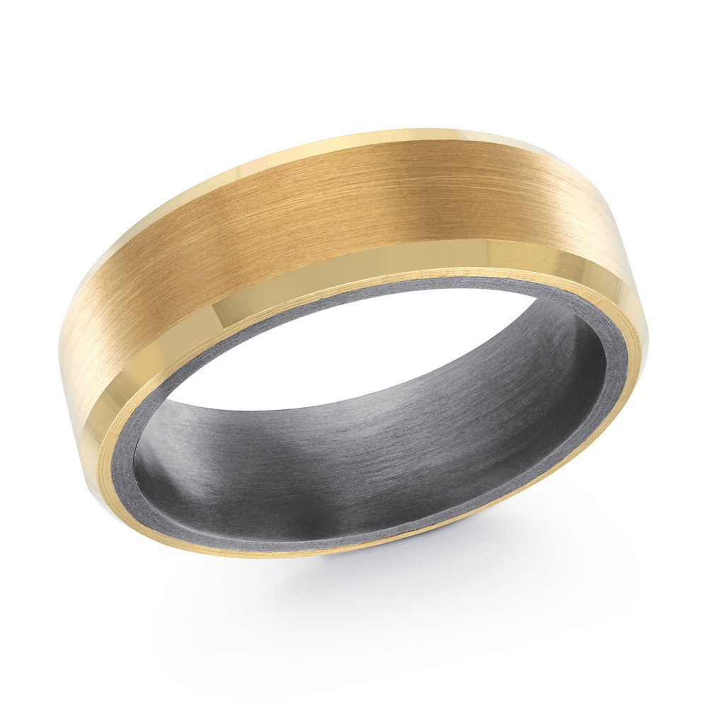 Yellow Tantalum Men's Ring Size 7mm (TANT-020-7Y)