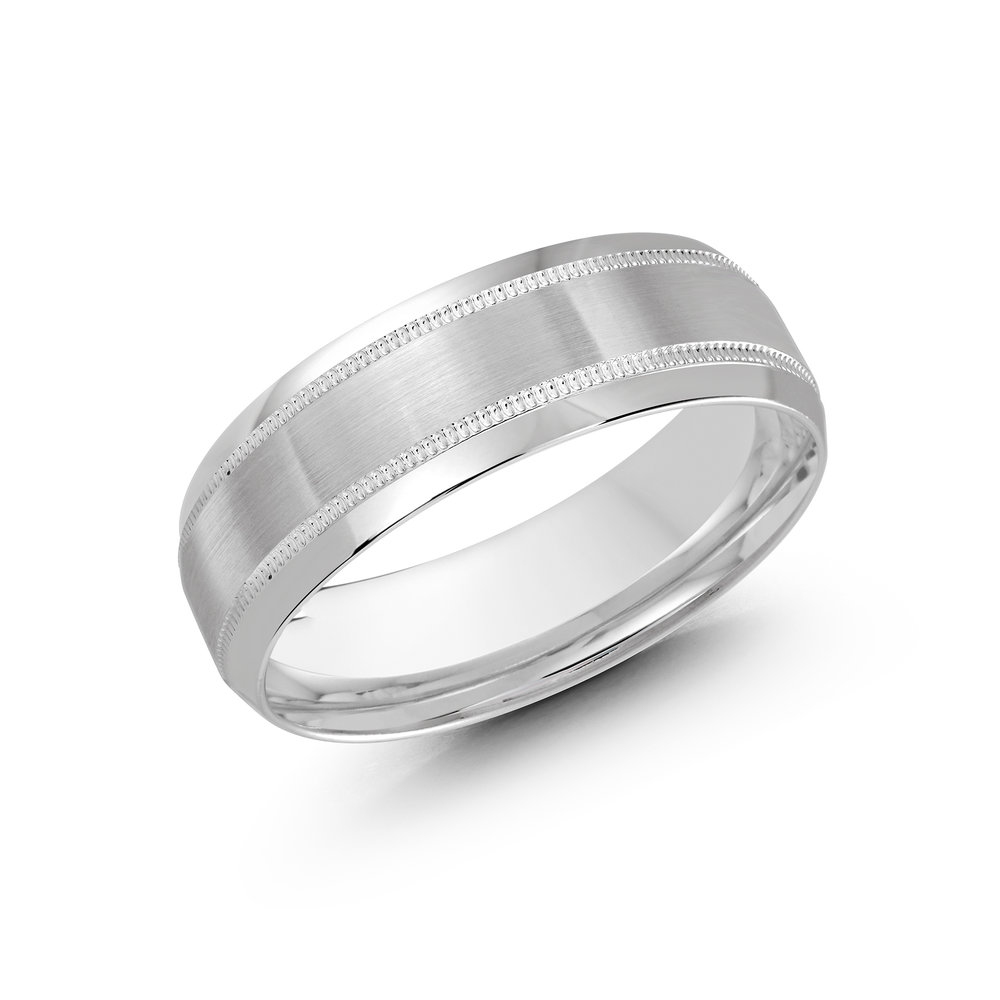 White Cobalt Men's Ring Size 7mm (CB-295-7W)