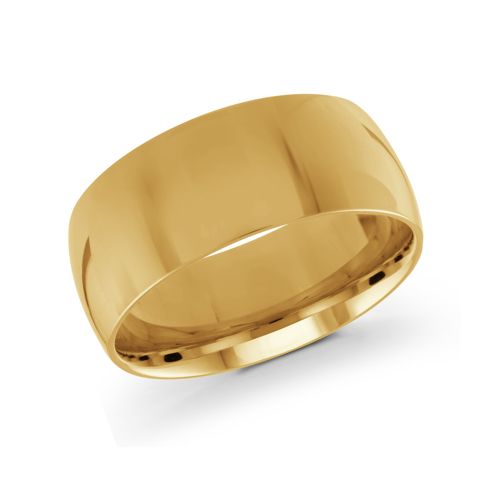 Yellow Gold Men's Ring Size 9mm (J-100-09YG)