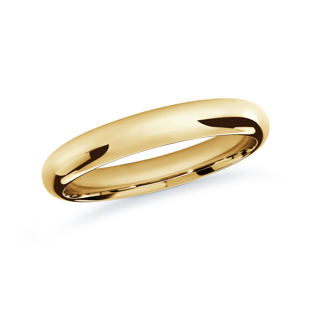 Yellow Gold Men's Ring Size 3mm (J-207-03YG)