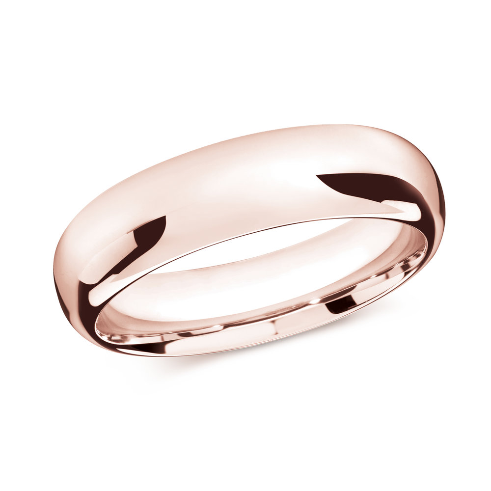 Pink Gold Men's Ring Size 7mm (J-207-07PG)