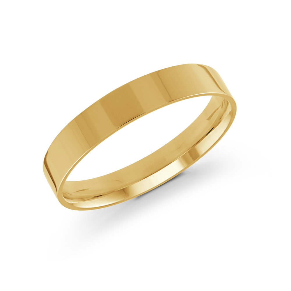 Yellow Gold Men's Ring Size 4mm (J-213-04YG)