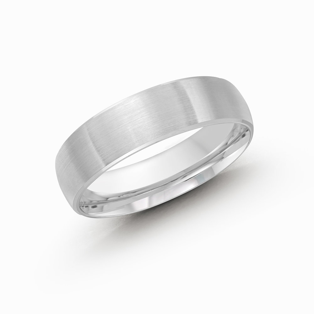 White Cobalt Men's Ring Size 6mm (CB-249-6W)